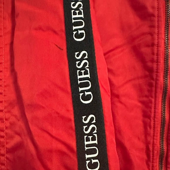 Guess Vibrant Red Jacket with Black Trim - Picture 2 of 5